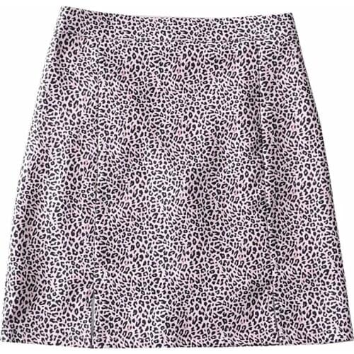 Sexy Leopard Mini Tapered/Carrot Skirts DLBSQ048