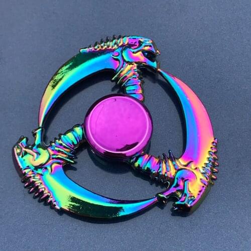 Rainbow Metal Hand Spinner R118 Bearing Fidget Spinner Toy Zinc Alloy EDC Spinner for Autism ADHD Anti Stress Toys Wholesale