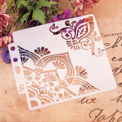 Hote Sale end of the crown scrapbook stencils spray plastic mold shield DIY cake hollow Embellishment printing lace ruler
