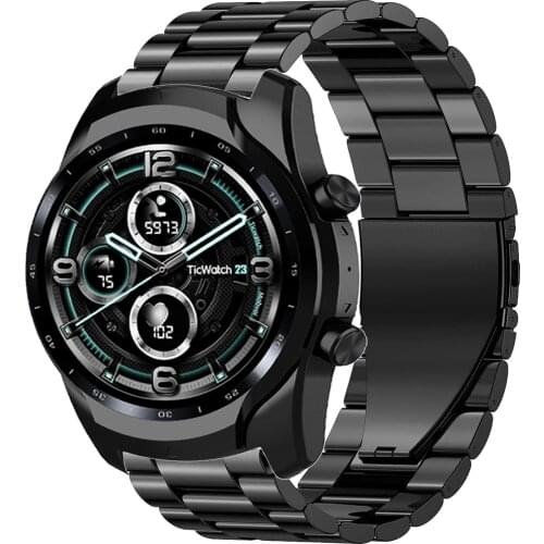 Stainless steel Strap For Ticwatch Pro 3 GPS 4G/LTE 2020 GTX E2 S2 metal Band For Ticwatch 2/E/C2 wristband Replacement Bracelet