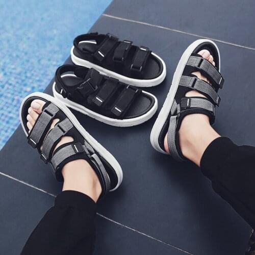 Mens Big Size Fashion Gladiator Sandals for Men Casual Shoes Summer Sandal Outdoor Comfort Non-slip Platform Black Beach Sandals