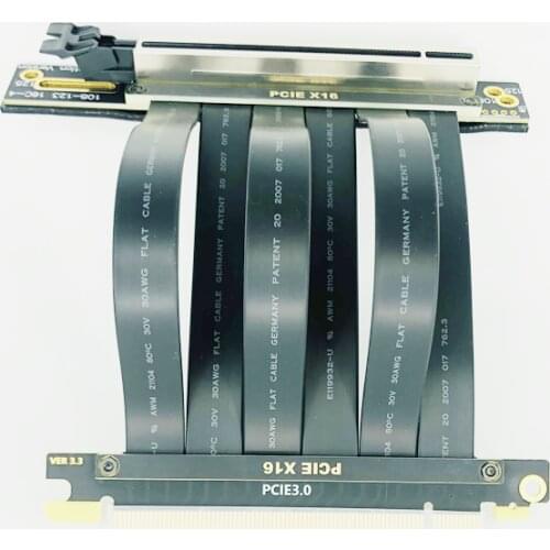 Hollow Out Cooling Design Strix Riser Cable PCI-E 3.0 x16 High Speed Flexible Extender Card Extension Port, 90 Degree Adapter