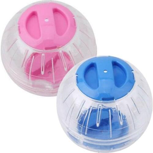 10/12cm Household Pet Fun Jogging Ball Plastic Ground Exercise Wooden Swing Hammock Leisure Rest Hamster Pet Small Sports Toy