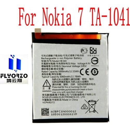 100% Brand new High Quality 3000mAh HE340 Battery For Nokia 7 TA-1041 Mobile Phone