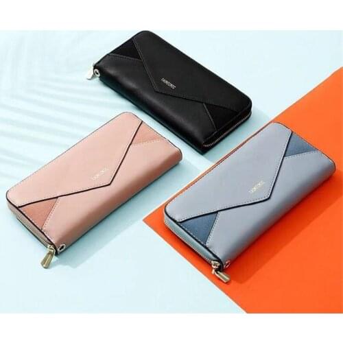 2019 Womens wallet fashion ladies bracelet handbag long wallet zipper wallet ID clip clutch bag ladies wallet wallet notes