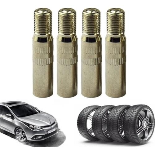 4pcs 39mm Car Tire Valve Cap Screw-on Stem Extension Wheel Tire Cap Extender Adapter Car Tyre Valve Covers for Auto Car Truck