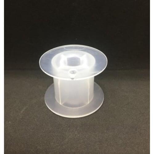 600Pcs 60mm/40mm Plastic Spools Wheel White Empty Wire Bobbins Round for Beading Cord String Ribbon Jewelry Accessories