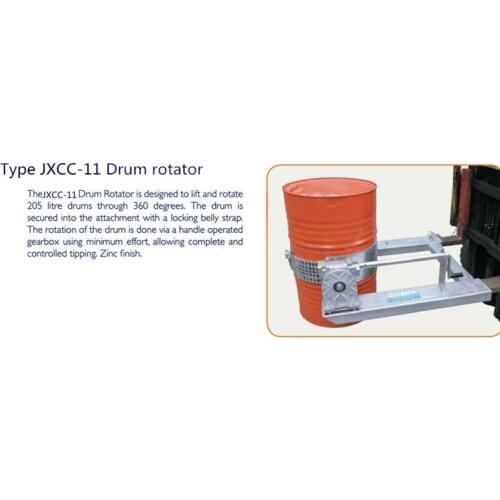 Hot sale Forklift accessories Forklift attachment Type JXCC-11DRUM rotator