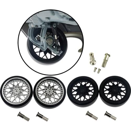 Upgrade Parts Metal Rear Axle Tires Wheels Tyres For WPL 1/10 D12 RC Truck Replacement Accessory