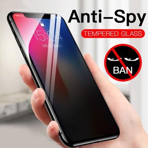 Anti Glare Tempered Glass For iPhone 7 6 6S 8 Plus X XS XR Privacy Screen Protector Film For iPhone 7 8 XS Max Protective Glass