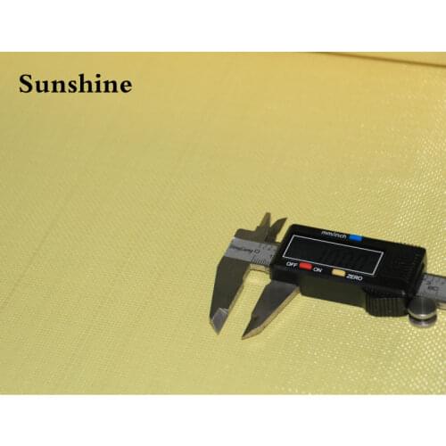 240gsm Aramid Fiber Cloth Plain Weave Fabric Yellow Cloth Rayon Cloth For Proof Products