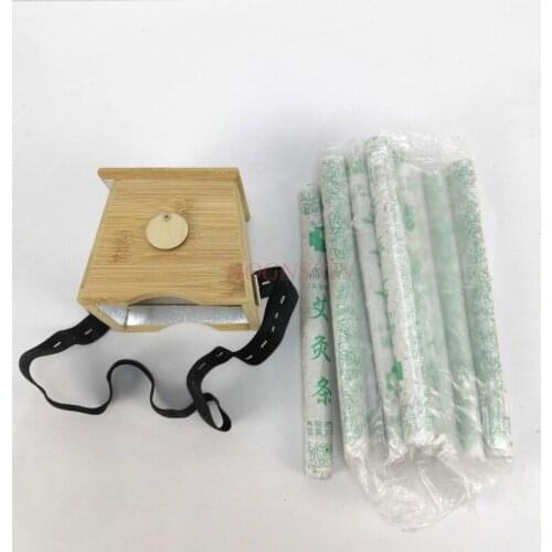 Moxibustion Box Bamboo Moxa Roll Stick Holder Case Massager Body Device Tool Treatment Therapy For Arm Leg Abdomen Massage