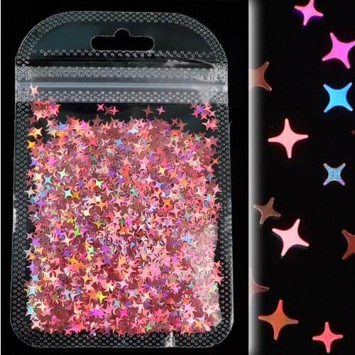 Shiny Star Nail Sequins Holographic Glitter Flakes Nail Art Accessories Sparkly Paillette Decals Nail Supplies Manicure Tools