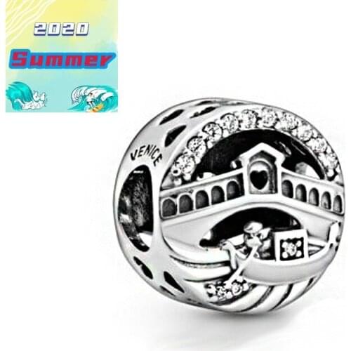 2020 Summer NEW 925 Sterling Silver Beads The Venice Charm Fit Original Pan Bracelets DIY Women Fashion Jewelry Gift