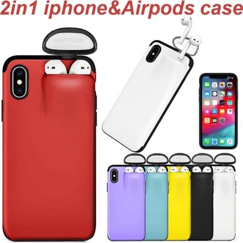 For iPhone 11 Pro Max Case Xs Max Xr X 10 10s 8 7 6 6s Plus SE 2nd AirPods Holder Cover Hard Case Original Hot Sale Dropshipping