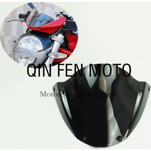 Black Motorcycle Front Windshield Fit For Ducati 696/795/M1100/796