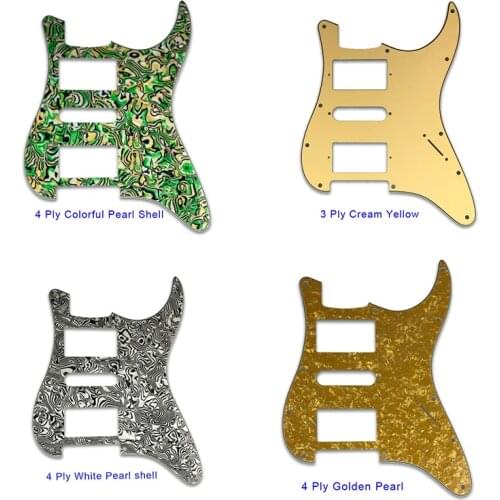 Guitar Parts Pickguard With 11 Screws For Fender Strat Guitar USA/Mexican ST HSH Guitar With PAF Humbucker No Control Hole