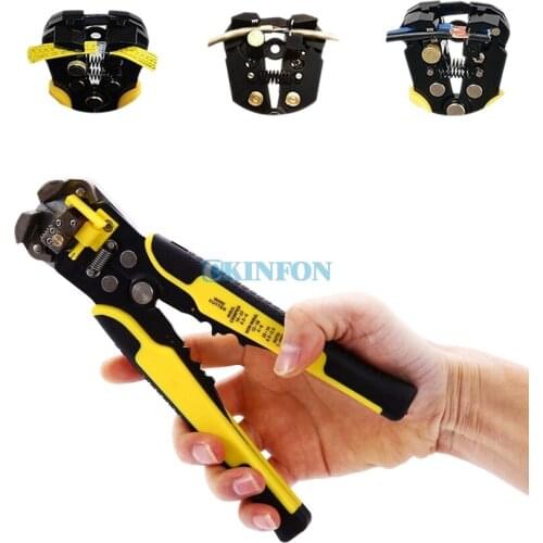 DHL 10PCS Multifunctional Industrial Tool 8 inch Self-adjusting Wire Stripper with Pro Touch Grips
