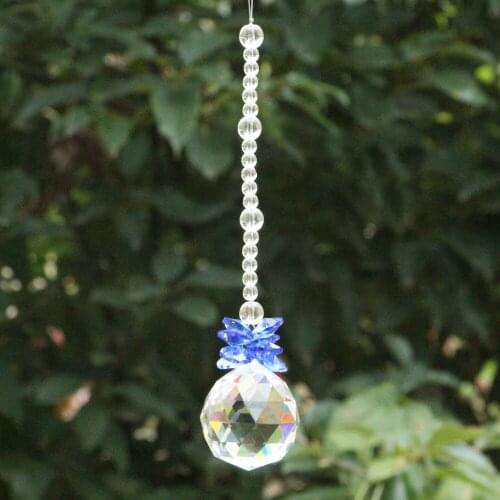 Feng shui 40mm crystal ball&14mm octagon beads healing crystals suncatcher wedding decoration,crystal chandelier parts NO#33-2