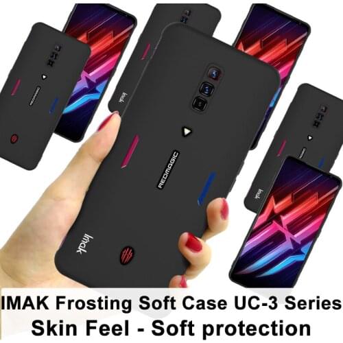 IMAK For Red Magic 6 Pro Phone Cover Matte Back Cover for Red Magic 6 Soft TPU Frosted Case