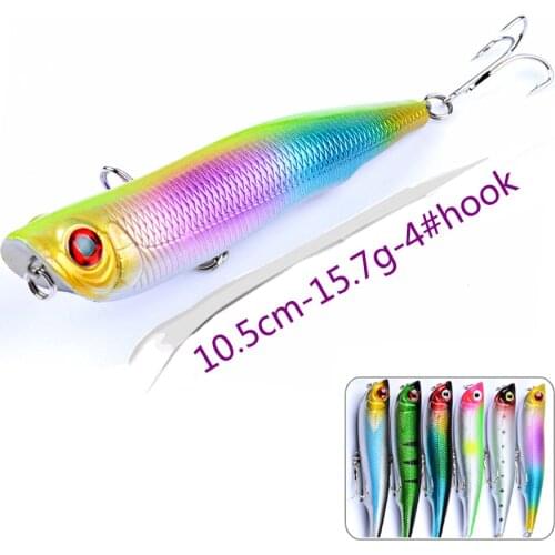 Fake Artificial Bait Laser Top Water Wobbler For Trolling Swimbait Hard Lures Floating Pencil Saltwater Crankbait Fishing Lure