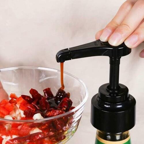 Kitchen Restaurant Supplies Kitchen Tools PP Syrup Ketchup Vinegar Oil Bottle Pressure Nozzle Oyster Sauce Push-type Pump