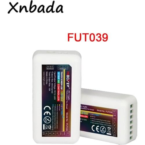 Milight MiBoxer FUT039 RF Dimmable RGB CCT 2A*5CH Led Controller For RGB/RGBCW/RGBWW/RGB+CCT Led Strip/Bulb/Downlight DC12-24V