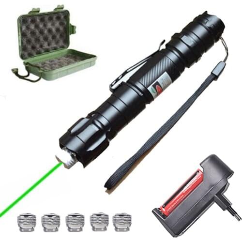 Powerful laser equipment 5mw red green laser pointer 009 adjustable focus burning laser torch 10000m laser