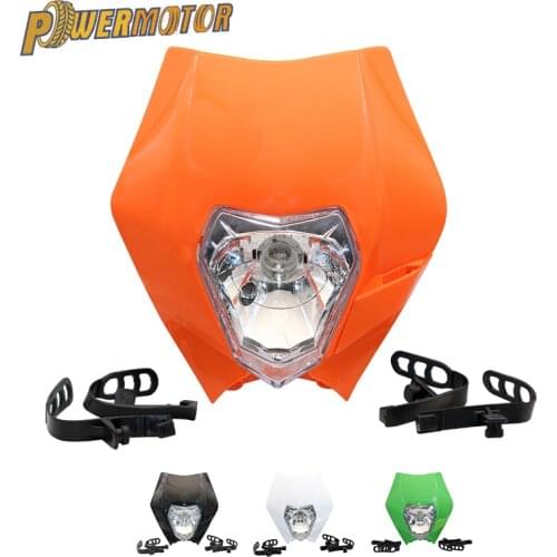 Motorcycle Universal Headlight 12V 35W Headlamp Light Dirt Bike Motocross Supermoto Waterproof For Headlight