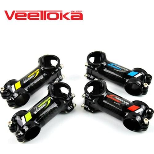 Newest VEETOKA mountain bike aluminum alloy+carbon fibre bicycle stem road MTB parts 31.8*80/90/100mm Free ship