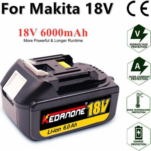 BL1860 Rechargeable Battery 18V 6000mAh Lithium Ion for Makita 18v 6Ah BL1860 BL1850 BL1830 LXT400 Makita Tools Li-Ion Batteries