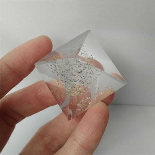 Quartz Crystal Pyramid Ghost Quartz Pyramid Green phantom Crystal Pyramid Energy Generator Gift