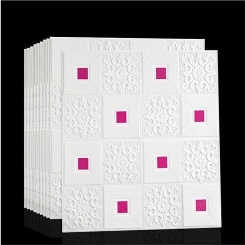 Ceiling Sticker Foam Wallpaper Background Sticker Decoration Living Room Bedroom TV Decoration 3D Brick Ceiling Wall Sticker