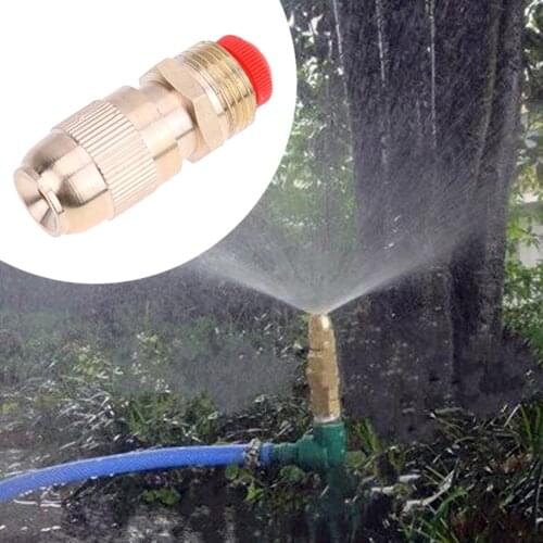 Water Spray Nozzle Garden Sprinkler Accessories SML Adjustable Water Flow Brass Spray Misting Nozzle Garden Watering Syste Tools