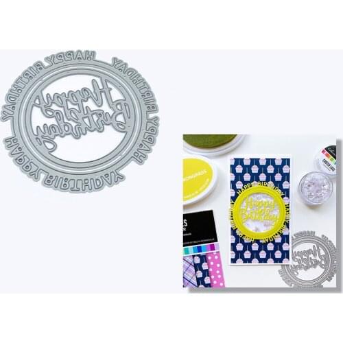 Round of HappyMetal Cutting Die Scrapbook Embossed Paper Card Album Craft Template Cut Die Stencils New for 2021 Arrive