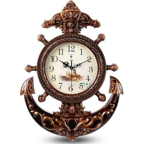 Luxury Retro Wall Clock Digital Nordic Creative Vintage Wall Clocks Antique Mute Special Zegar Scienny Home Decoration WE50WC