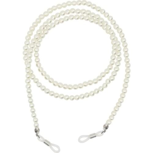 Beaded Eyeglass Chain Sunglasses Holder Strap Lanyard Necklace Cord W/ Pearl