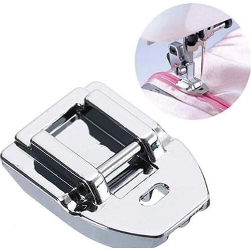 Concealed Invisible Zipper Foot Sewing Machine Parts Snap Zipper Low Shank Presser Foot for Brother Singer Sewing Machine