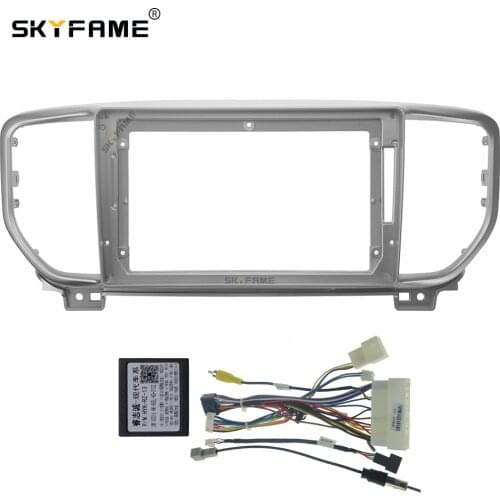 SKYFAME Car Frame Cable For KIA SPORTAGE KX5 2019 Android Big Screen Dask Kit Fascia Frame