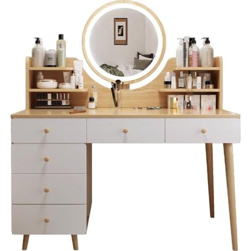 Dressing table home bedroom small apartment simple dressing table small nordic light luxury makeup table