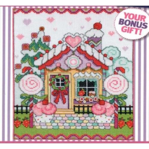 ShengdanjiangbingwuHome Fun Cross Stitch Kit Package Greeting Needlework Counted Kits New Style Joy Sunday Kits Embroidery