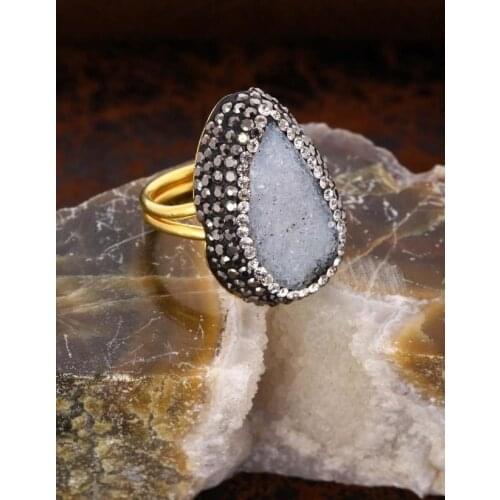 DR Stone Natural Stone Women 'S Quartz Ring 20 AR40 123161429