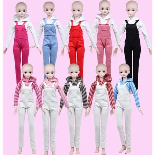 1 set 60cm Dolls Accessories Clothes shirt&pants for 1/3 BJD Doll Toy suit Muti color Dress for BJD Girl Toys