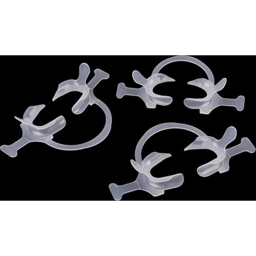 1PCS C Type Orthodontic Transparent Tooth Intraoral Lip Cheek Retractor Mouth Opener Dental Material