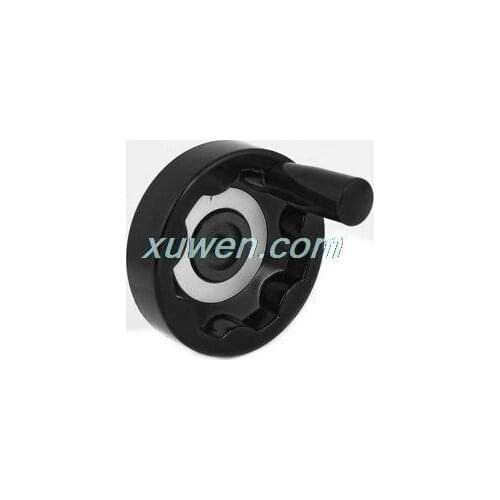 1pcs Milling Machine Rear Ripple Hand Wheel 12mm Bore Revolving Handle Black for free shipping