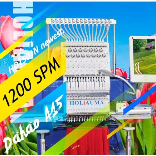 10 Years Service!!!Brother Two Head New Type Sewing Embroidery Machine with Dahao A15 Computer Control System