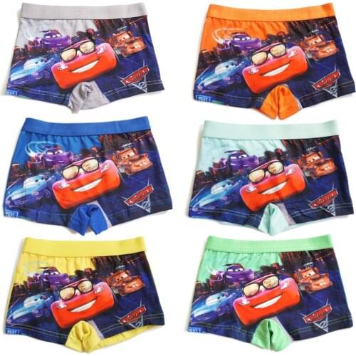 3pcs/lot New Boys Cars Cartoon Boy Children Underwear Boxers Underpants Kids Panties Panty Briefs Teenagers 2-7Y