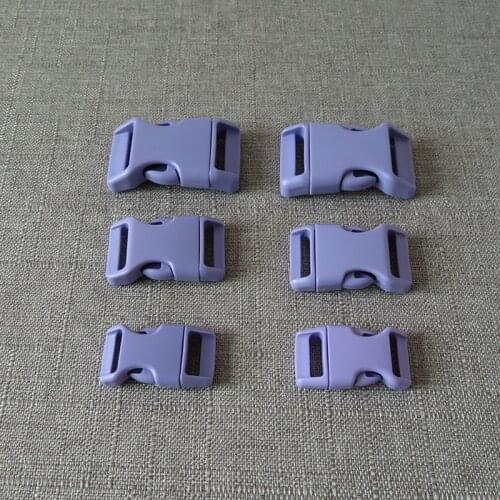 5pcs/Lot Purple Plastic Buckle Webbing Clasp For Bag Pet Dog Cat Collar Harness Hat Paracord Garment Sewing DIY Accessory