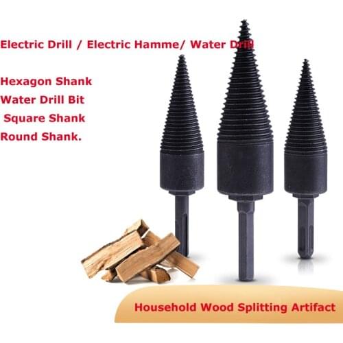 Firewood Splitter Machine Multi-function Carbon Steel Durable Cutting High Speed Hex Shank Drill Bit Split Drilling Tools