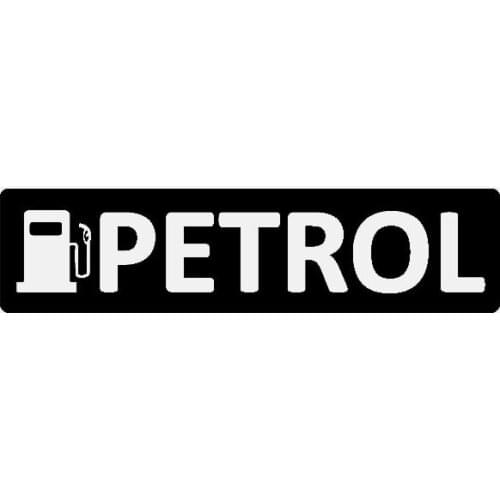 Car Sticker Gasoline Warning Car Sticker PVC Decal Car Decoration Accessories Sticker Creative Waterproof Black/White, 14cm*4cm